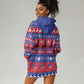 Afro Haiti Christmas Hoodie Dress Jwaye Nwel Ayiti Neg Marron Veve Vodou - African Pride