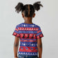 Afro Haiti Christmas Kid T shirt Jwaye Nwel Ayiti Neg Marron Veve Vodou - African Pride
