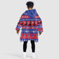 Afro Haiti Christmas Kid Wearable Blanket Hoodie Jwaye Nwel Ayiti Neg Marron Veve Vodou - African Pride