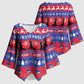Haiti Christmas Kimono Sleeve Blouse Jwaye Nwel Ayiti Neg Marron Veve Vodou