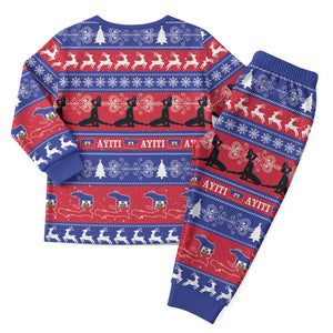 Afro Haiti Christmas Pajama Set Jwaye Nwel Ayiti Neg Marron Veve Vodou - African Pride