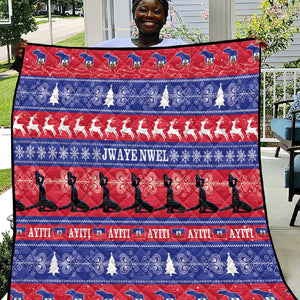 Afro Haiti Christmas Quilt Jwaye Nwel Ayiti Neg Marron Veve Vodou - African Pride