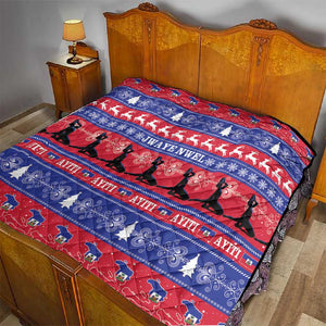 Afro Haiti Christmas Quilt Jwaye Nwel Ayiti Neg Marron Veve Vodou - African Pride