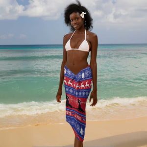 Afro Haiti Christmas Sarong Jwaye Nwel Ayiti Neg Marron Veve Vodou - African Pride