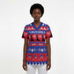 Afro Haiti Christmas Scrub Top Jwaye Nwel Ayiti Neg Marron Veve Vodou - African Pride