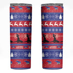 Afro Haiti Christmas Skinny Tumbler Jwaye Nwel Ayiti Neg Marron Veve Vodou - African Pride