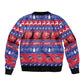Afro Haiti Christmas Sleeve Zip Bomber Jacket Jwaye Nwel Ayiti Neg Marron Veve Vodou - African Pride