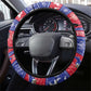 Afro Haiti Christmas Steering Wheel Cover Jwaye Nwel Ayiti Neg Marron Veve Vodou - African Pride