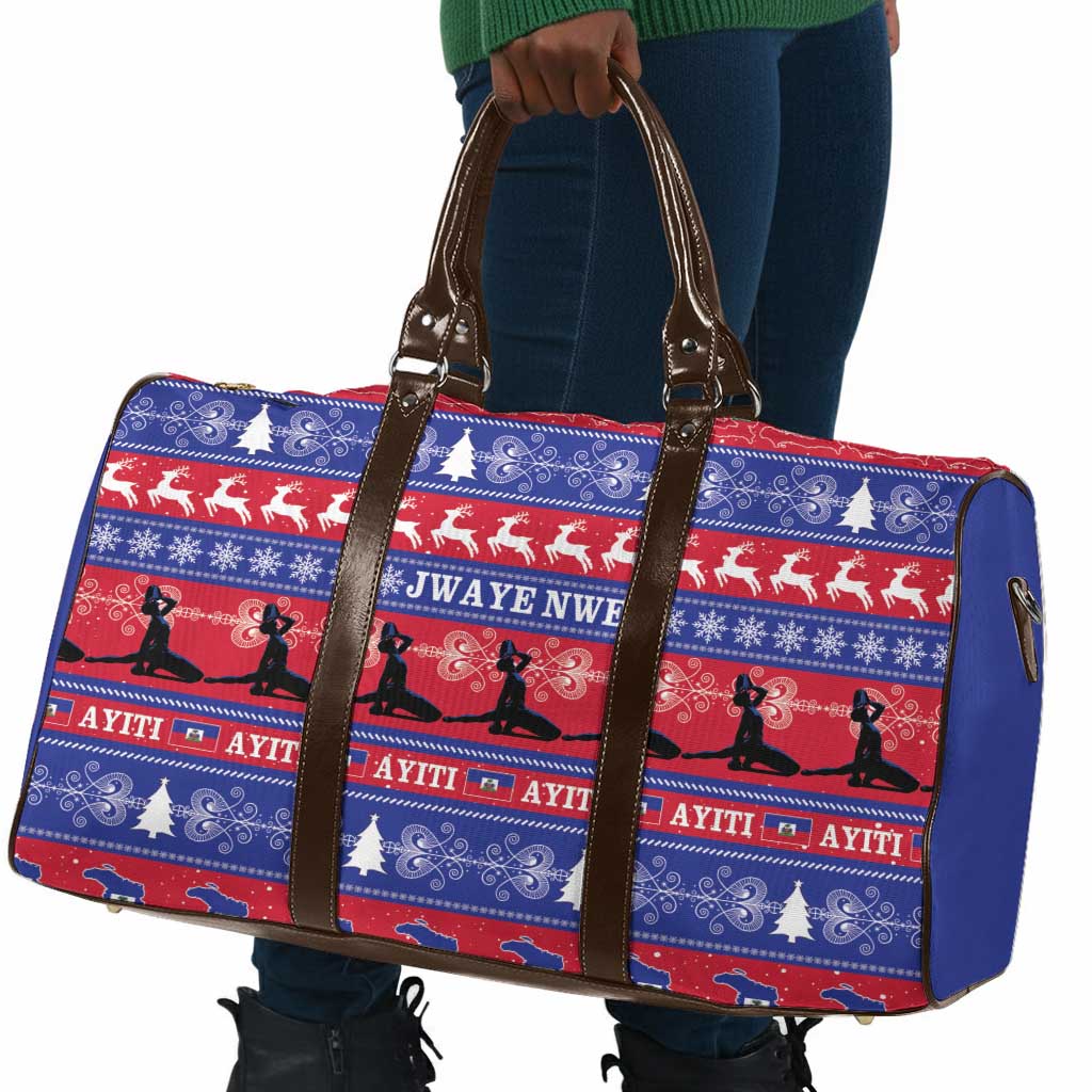 Haiti Christmas Travel Bag Jwaye Nwel Ayiti Neg Marron Veve Vodou