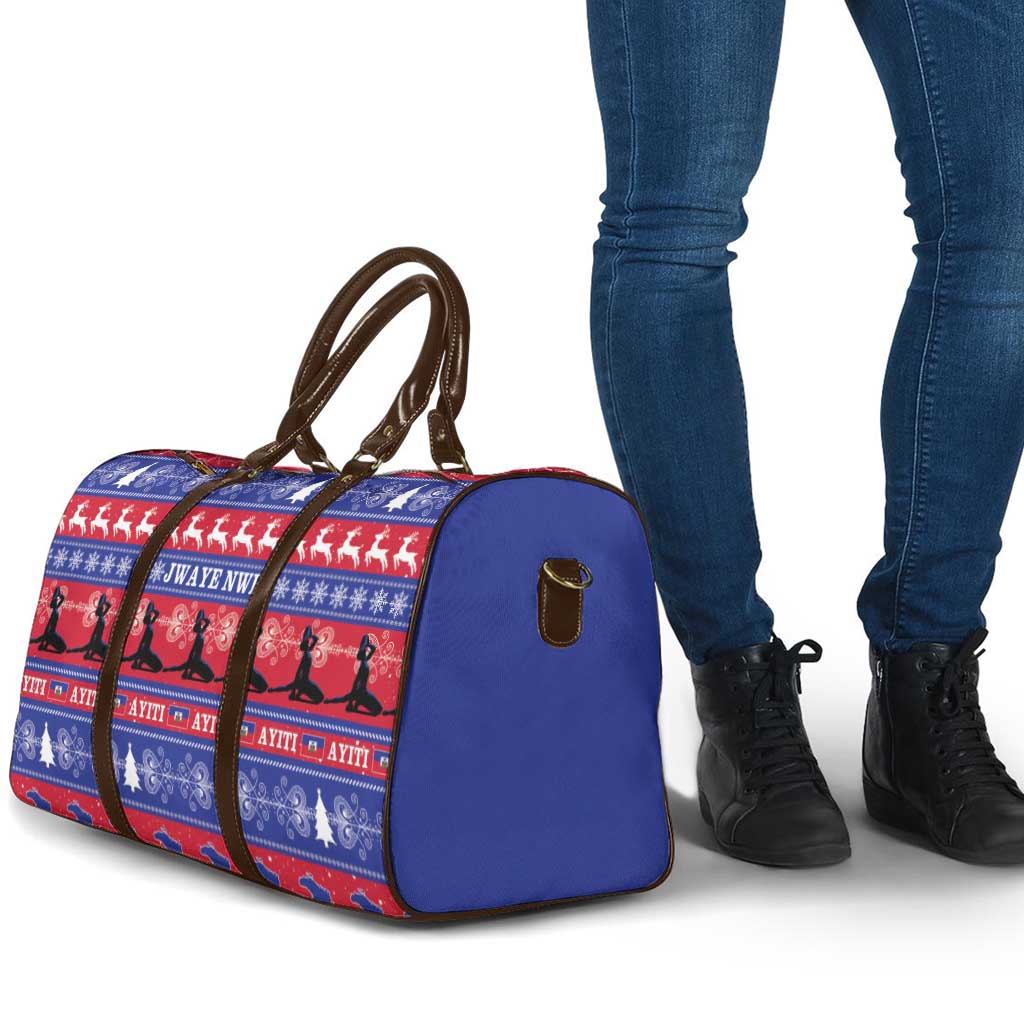Haiti Christmas Travel Bag Jwaye Nwel Ayiti Neg Marron Veve Vodou