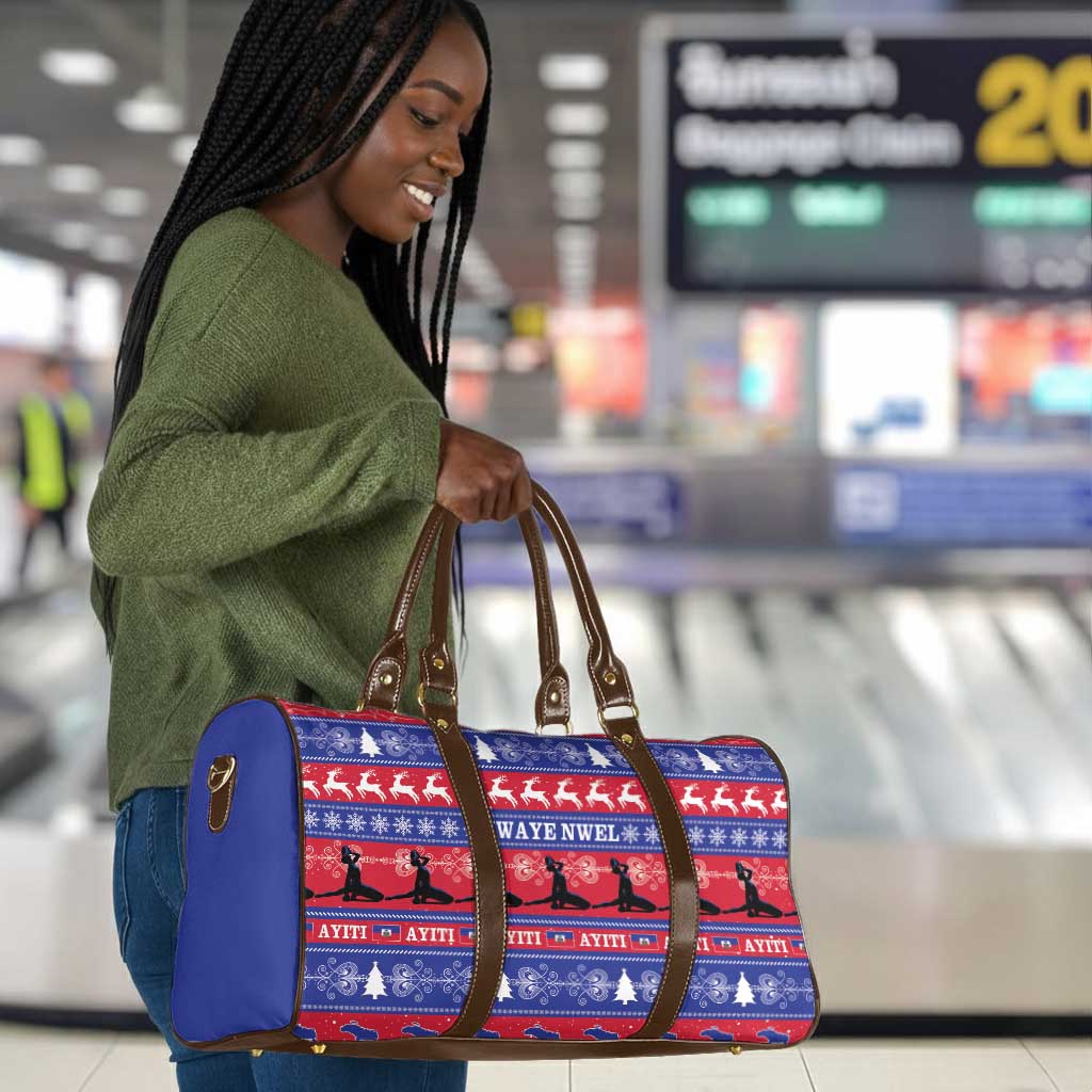 Haiti Christmas Travel Bag Jwaye Nwel Ayiti Neg Marron Veve Vodou