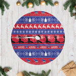 Afro Haiti Christmas Tree Skirt Jwaye Nwel Ayiti Neg Marron Veve Vodou - African Pride