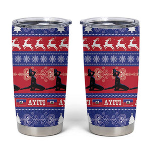 Afro Haiti Christmas Tumbler Cup Jwaye Nwel Ayiti Neg Marron Veve Vodou - African Pride