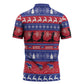 Haiti Christmas Zipper Polo Shirt Jwaye Nwel Ayiti Neg Marron Veve Vodou