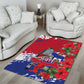 Afro Haiti Independence Day Area Rug 1804 Proud Ayiti Map Hispaniolan Trogon - African Pride