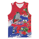 Afro Haiti Independence Day Basketball Jersey 1804 Proud Ayiti Map Hispaniolan Trogon - African Pride
