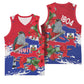 Afro Haiti Independence Day Basketball Jersey 1804 Proud Ayiti Map Hispaniolan Trogon - African Pride