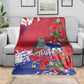 Afro Haiti Independence Day Blanket 1804 Proud Ayiti Map Hispaniolan Trogon - African Pride