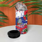 Afro Haiti Independence Day 4 in 1 Can Cooler Tumbler 1804 Proud Ayiti Map Hispaniolan Trogon - African Pride
