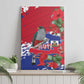 Afro Haiti Independence Day Canvas Wall Art 1804 Proud Ayiti Map Hispaniolan Trogon - African Pride