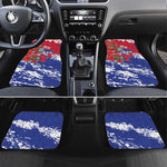 Afro Haiti Independence Day Car Mats 1804 Proud Ayiti Map Hispaniolan Trogon - African Pride