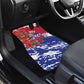 Afro Haiti Independence Day Car Mats 1804 Proud Ayiti Map Hispaniolan Trogon - African Pride