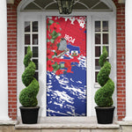Haiti Independence Day Door Cover 1804 Proud Ayiti Map Hispaniolan Trogon