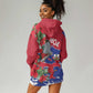 Afro Haiti Independence Day Hoodie Dress 1804 Proud Ayiti Map Hispaniolan Trogon - African Pride