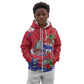 Afro Haiti Independence Day Kid Hoodie 1804 Proud Ayiti Map Hispaniolan Trogon - African Pride