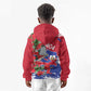 Afro Haiti Independence Day Kid Hoodie 1804 Proud Ayiti Map Hispaniolan Trogon - African Pride