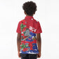 Afro Haiti Independence Day Kid Polo Shirt 1804 Proud Ayiti Map Hispaniolan Trogon - African Pride