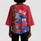 Haiti Independence Day Kimono Sleeve Blouse 1804 Proud Ayiti Map Hispaniolan Trogon
