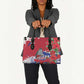 Haiti Independence Day Leather Bag 1804 Proud Ayiti Map Hispaniolan Trogon