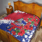 Afro Haiti Independence Day Quilt 1804 Proud Ayiti Map Hispaniolan Trogon - African Pride