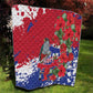 Afro Haiti Independence Day Quilt 1804 Proud Ayiti Map Hispaniolan Trogon - African Pride