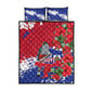 Afro Haiti Independence Day Quilt Bed Set 1804 Proud Ayiti Map Hispaniolan Trogon - African Pride