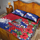 Afro Haiti Independence Day Quilt Bed Set 1804 Proud Ayiti Map Hispaniolan Trogon - African Pride