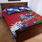Afro Haiti Independence Day Quilt Bed Set 1804 Proud Ayiti Map Hispaniolan Trogon - African Pride