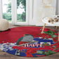 Afro Haiti Independence Day Round Carpet 1804 Proud Ayiti Map Hispaniolan Trogon - African Pride