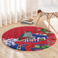 Afro Haiti Independence Day Round Carpet 1804 Proud Ayiti Map Hispaniolan Trogon - African Pride