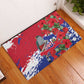 Afro Haiti Independence Day Rubber Doormat 1804 Proud Ayiti Map Hispaniolan Trogon - African Pride