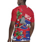 Afro Haiti Independence Day Rugby Jersey 1804 Proud Ayiti Map Hispaniolan Trogon LT14