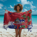 Afro Haiti Independence Day Sarong 1804 Proud Ayiti Map Hispaniolan Trogon - African Pride