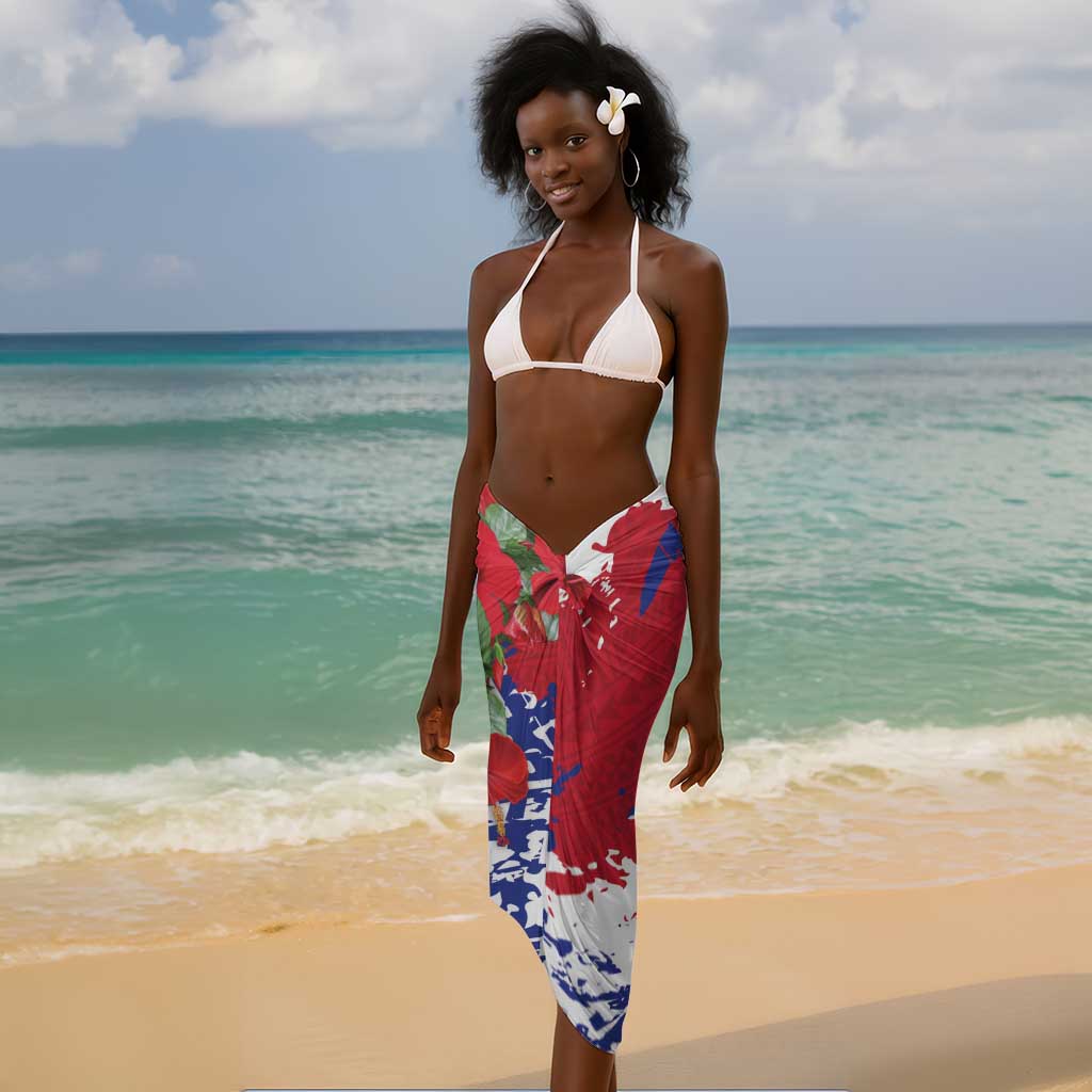 Afro Haiti Independence Day Sarong 1804 Proud Ayiti Map Hispaniolan Trogon - African Pride