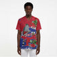 Afro Haiti Independence Day Scrub Top 1804 Proud Ayiti Map Hispaniolan Trogon - African Pride