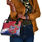 Afro Haiti Independence Day Shoulder Handbag 1804 Proud Ayiti Map Hispaniolan Trogon - African Pride