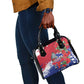 Afro Haiti Independence Day Shoulder Handbag 1804 Proud Ayiti Map Hispaniolan Trogon - African Pride