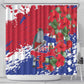 Afro Haiti Independence Day Shower Curtain 1804 Proud Ayiti Map Hispaniolan Trogon - African Pride