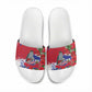 Haiti Independence Day Slide Sandals 1804 Proud Ayiti Map Hispaniolan Trogon