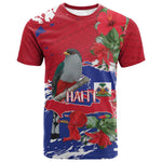 Afro Haiti Independence Day T shirt 1804 Proud Ayiti Map Hispaniolan Trogon LT14